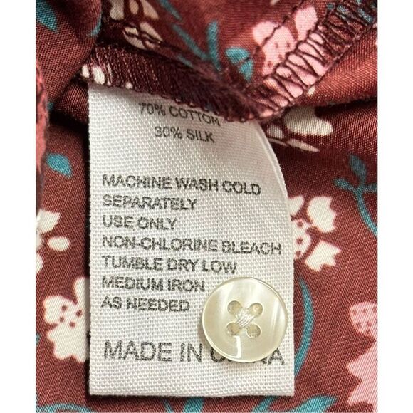 Trovata Bird of Paridis Hadleigh Blouse in Plum Blossom NWT Size Large - Picture 13 of 13